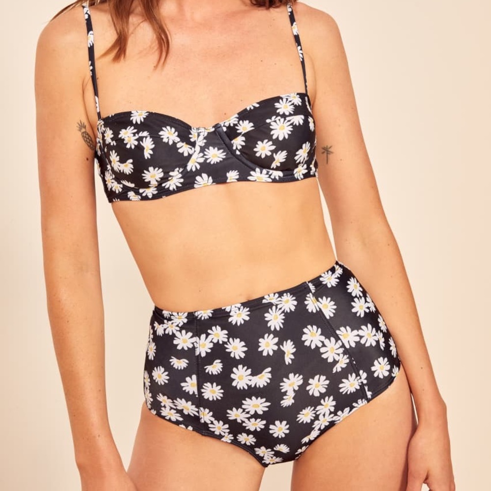 Reformation Daisy Print Bikini